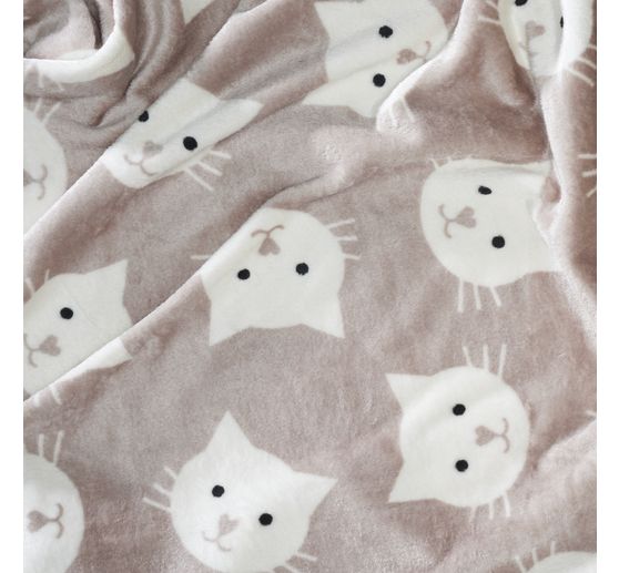 Double-Fleece-Stoff "Katze"