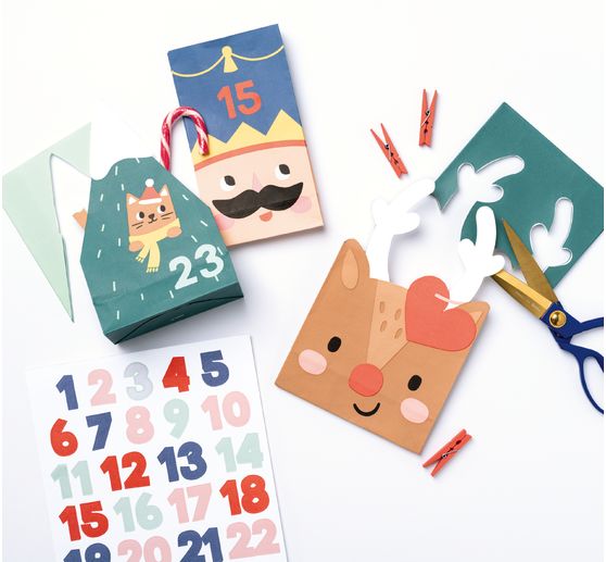 Adventskalender-Set "Santa & Friends"