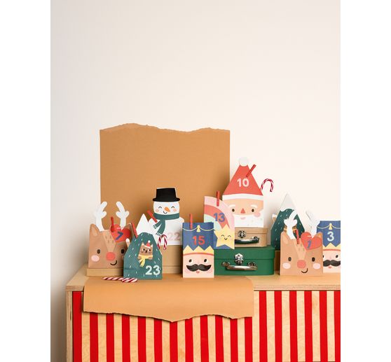Adventskalender-Set "Santa & Friends"