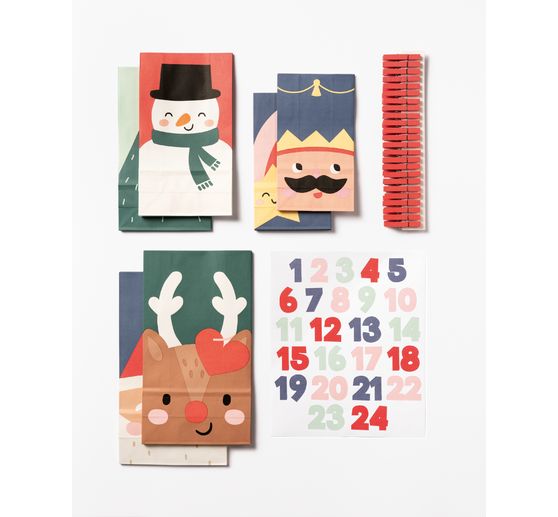 Adventskalender-Set "Santa & Friends"
