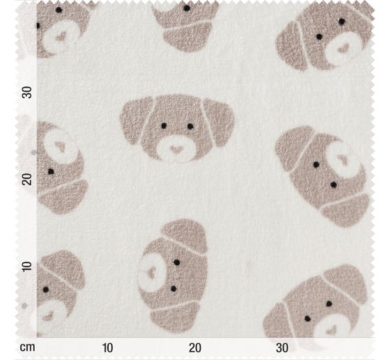Double-Fleece-Stoff "Cute Dog"
