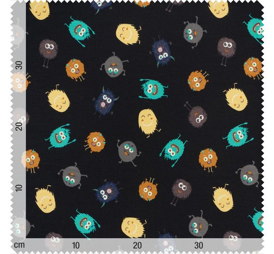 Tissu sweat au mètre « Funny Monsters »