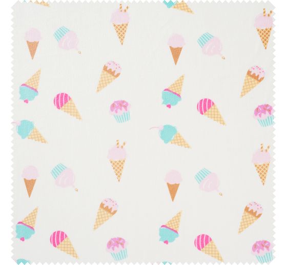 Tissu jersey polyester chilly print « Ice Cream »