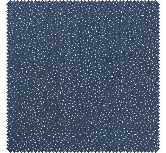 Jersey-Stoff "Konfetti-Streifen Jeans-Blau"