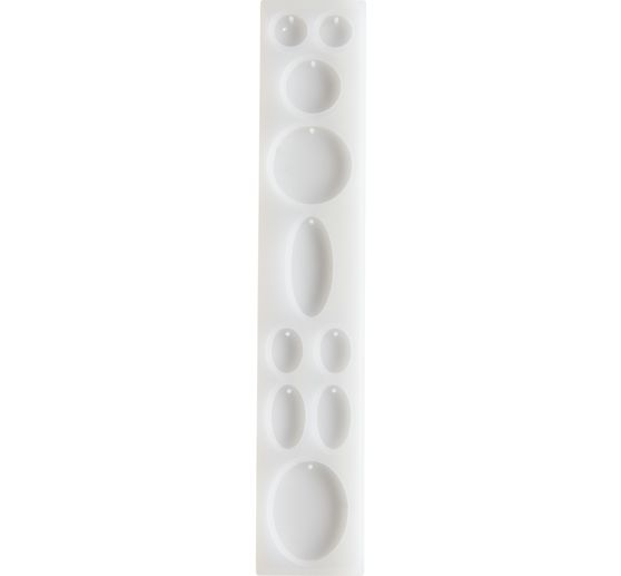 Silikonform für Schmuck "Anhänger Rund und Oval"