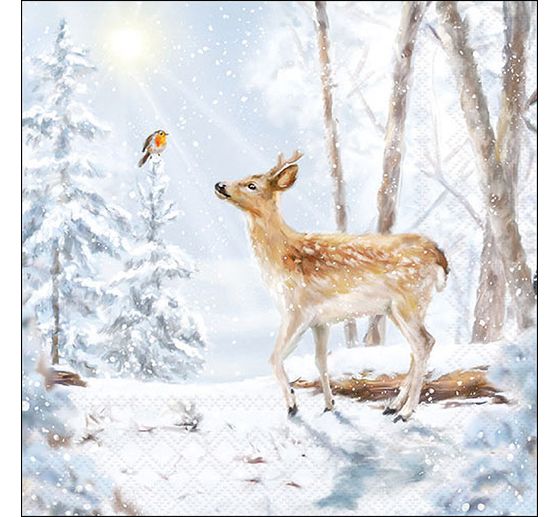 Serviette « Univers hivernal »