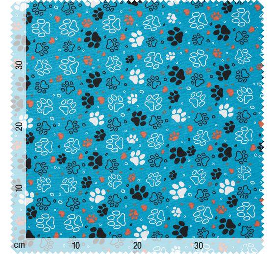 Decoration fabric linen optics "Paws"