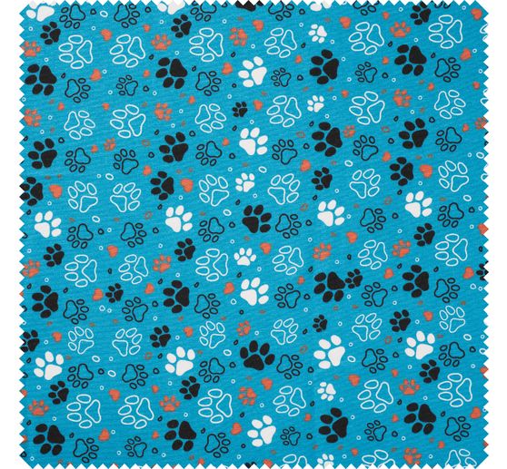 Decoration fabric linen optics "Paws"