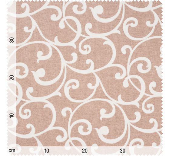 Dekostoff Leinenoptik "Diamond- Beige"