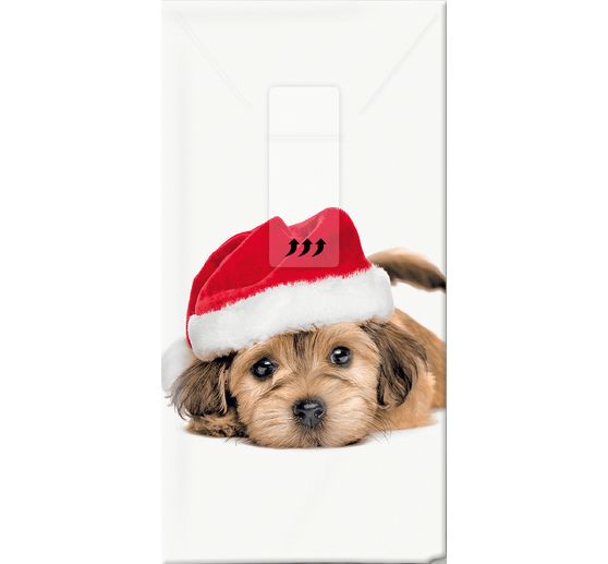 Paper handkerchiefs "Sweet Santa Dog"