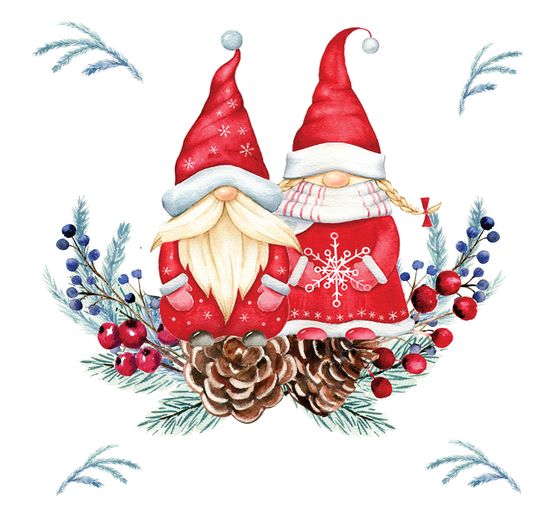 Serviette « Tomte Couple »