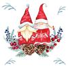 Serviette « Tomte Couple »