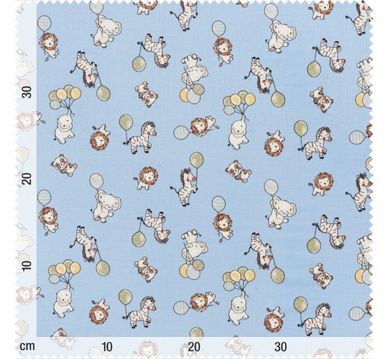 Tissu jersey au mètre « Animaux en fête »