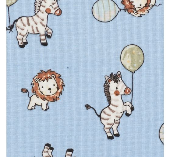 Tissu jersey au mètre « Animaux en fête »