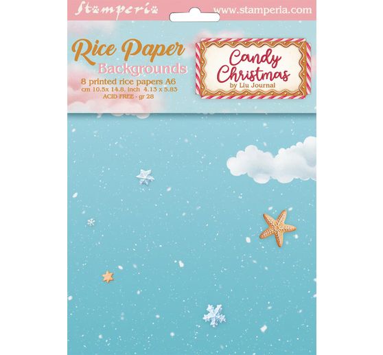 Motif straw silk backgrounds "Candy Christmas"