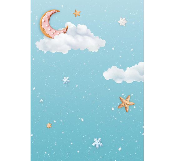 Motif straw silk backgrounds "Candy Christmas"