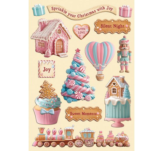 Lasercut-Motive "Candy Christmas"