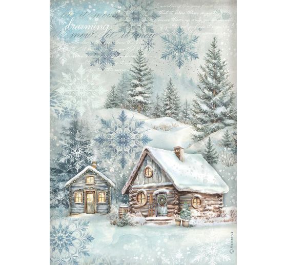Motiv-Strohseide "The Owl's House - Cottage"