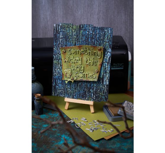 Sizzix Thinlits gabarit d'estampe "Alphanumeric Cutout Lower by Tim Holtz"