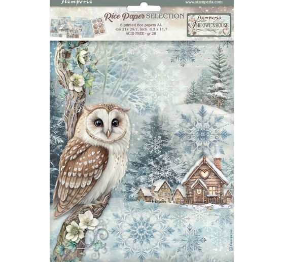 Motiv-Strohseiden Sortiment "The Owl's House"