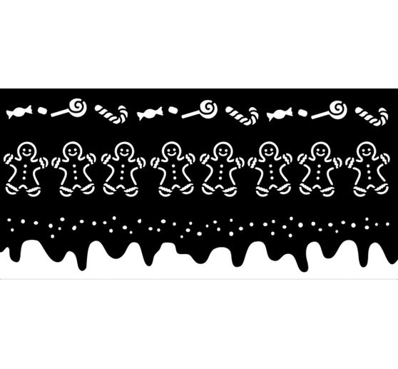 Schablone "Candy Christmas - Stripes"