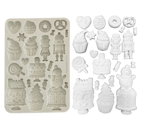 Silikonform A5 "Candy Christmas - Cakes"