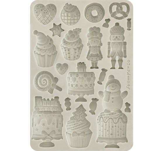 Silikonform A5 "Candy Christmas - Cakes"