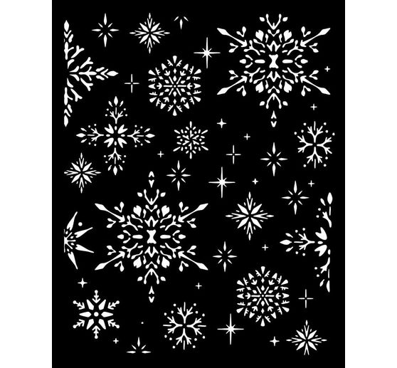 Stencil "The Owl's House - Snowflakes"