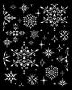 Stencil "The Owl's House - Snowflakes"