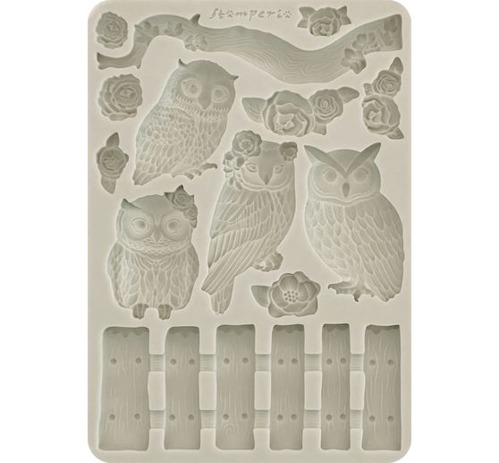 Moule en silicone A5 « The Owl's House - Owls and Branch »