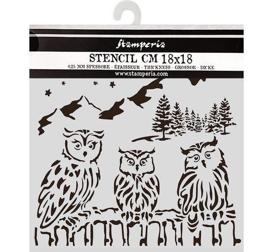 Pochoir « The Owl's House - Owls »