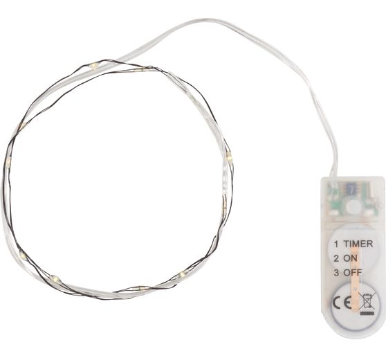 Guirlande lumineuse micro-LED avec minuterie 6/18h, 10 LED