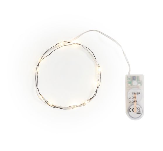 Guirlande lumineuse micro-LED avec minuterie 6/18h, 10 LED