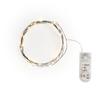 Guirlande lumineuse micro-LED, avec minuterie, câble noir, 30 LED