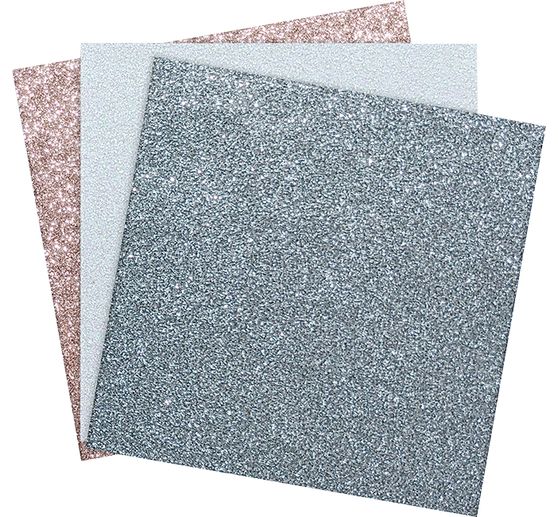 Glitter paper, self-adhesive