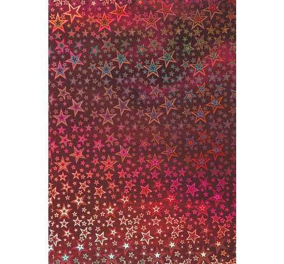 Papier cartonné holographique « Étoiles »