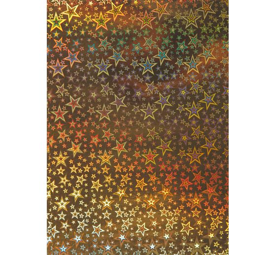 Papier cartonné holographique « Étoiles »