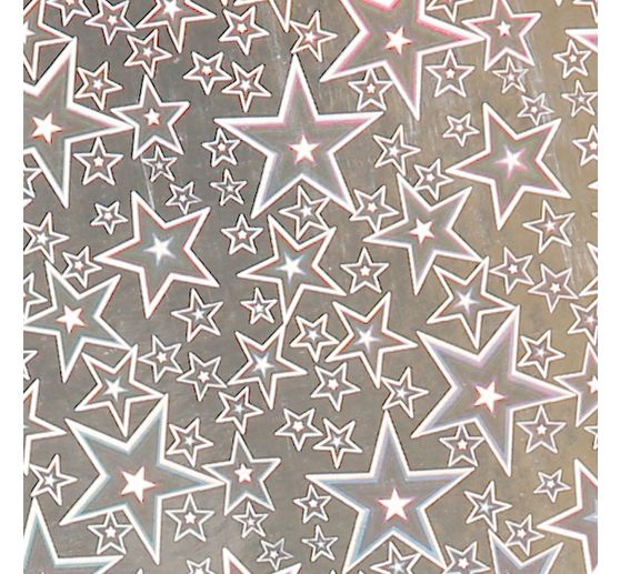 Papier cartonné holographique « Étoiles »