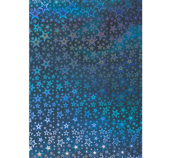 Papier cartonné holographique « Étoiles »