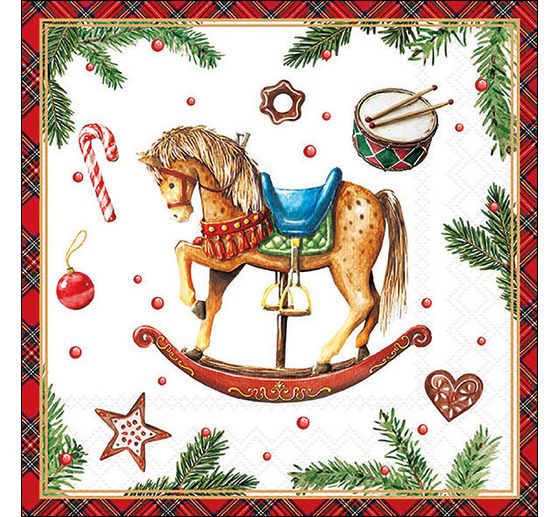 Serviette "Classic Rocking Horse"