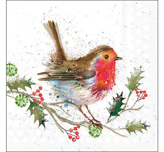 Serviette "Winter Robin"