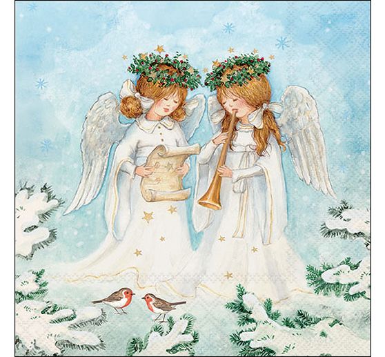 Serviette "Angel Musicians"