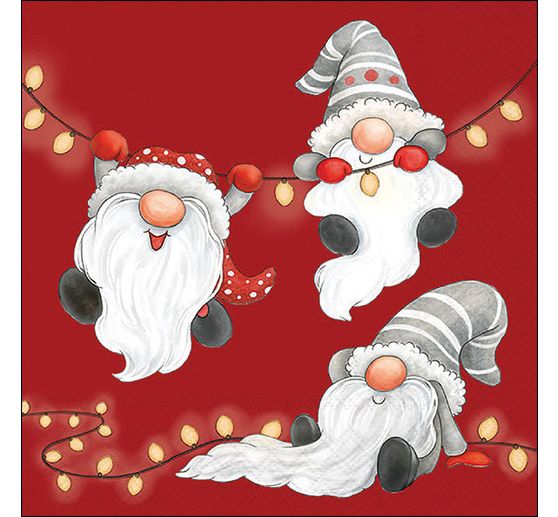 Serviette "Gnomes On The Light Chain"