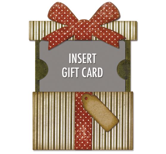 Sizzix Thinlits Punching template "Gift Card Package by Tim Holtz"