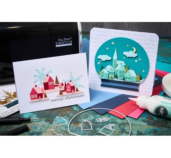 Gabarit d’estampe Sizzix Thinlits « Snowglobe by Tim Holtz »