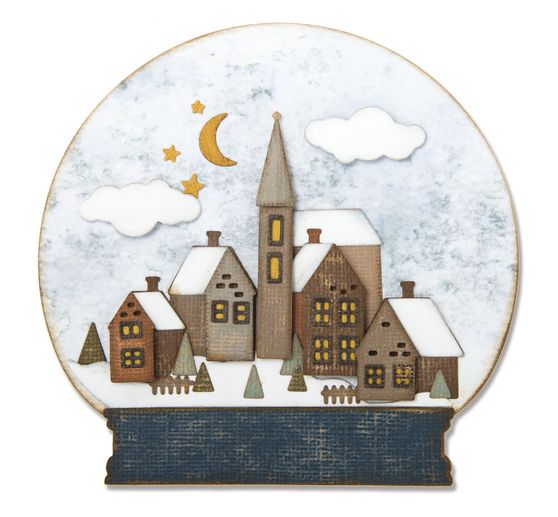 Gabarit d’estampe Sizzix Thinlits « Snowglobe by Tim Holtz »