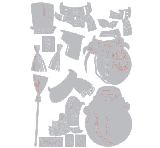 Gabarit d’estampe Sizzix Thinlits « Winston Colorize by Tim Holtz »