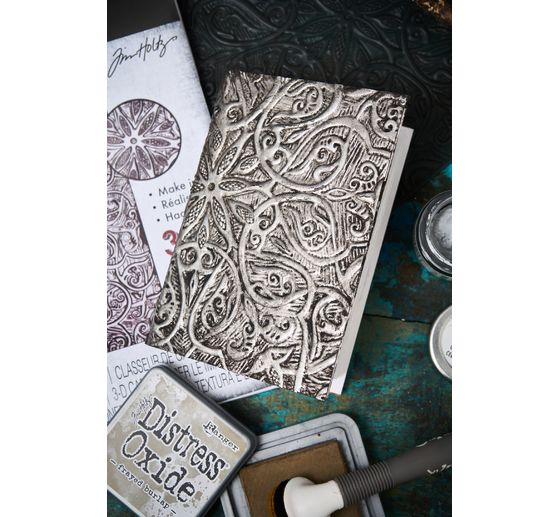 Gabarit d'embossage 3D Sizzix « Engraved par Tim Holtz », A5