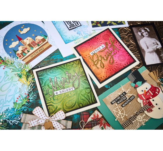 Gabarit d'embossage 3D Sizzix « Engraved par Tim Holtz », A5