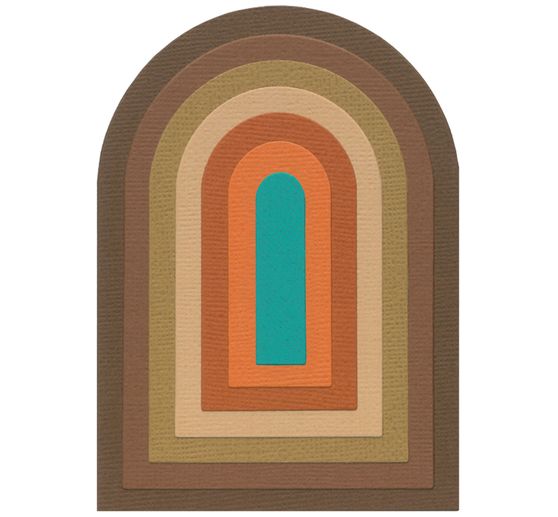 Gabarit d’estampe Sizzix Framelits « Tunnel Arches by Eileen Hull »